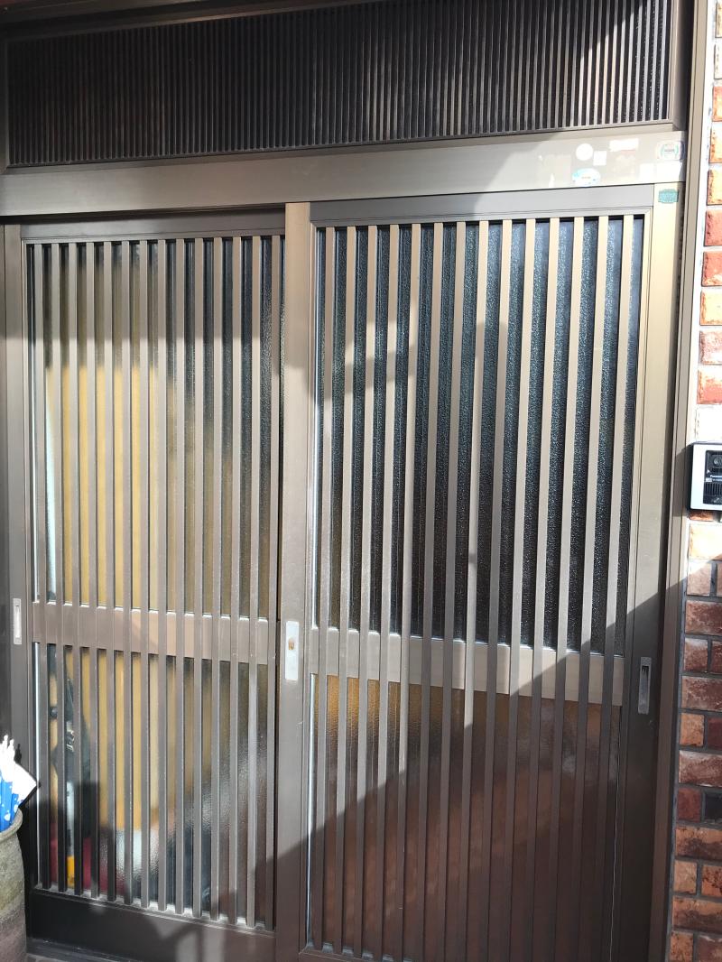 愛知県大府市 戸建住宅 ドア工事専門店 玄関引戸取替工事 LIXILリシェント【ドアファクトリー】