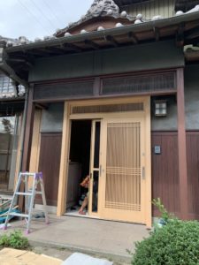 愛知県東海市 戸建住宅 玄関ドア工事店 リクシルリシェント 玄関引戸工事