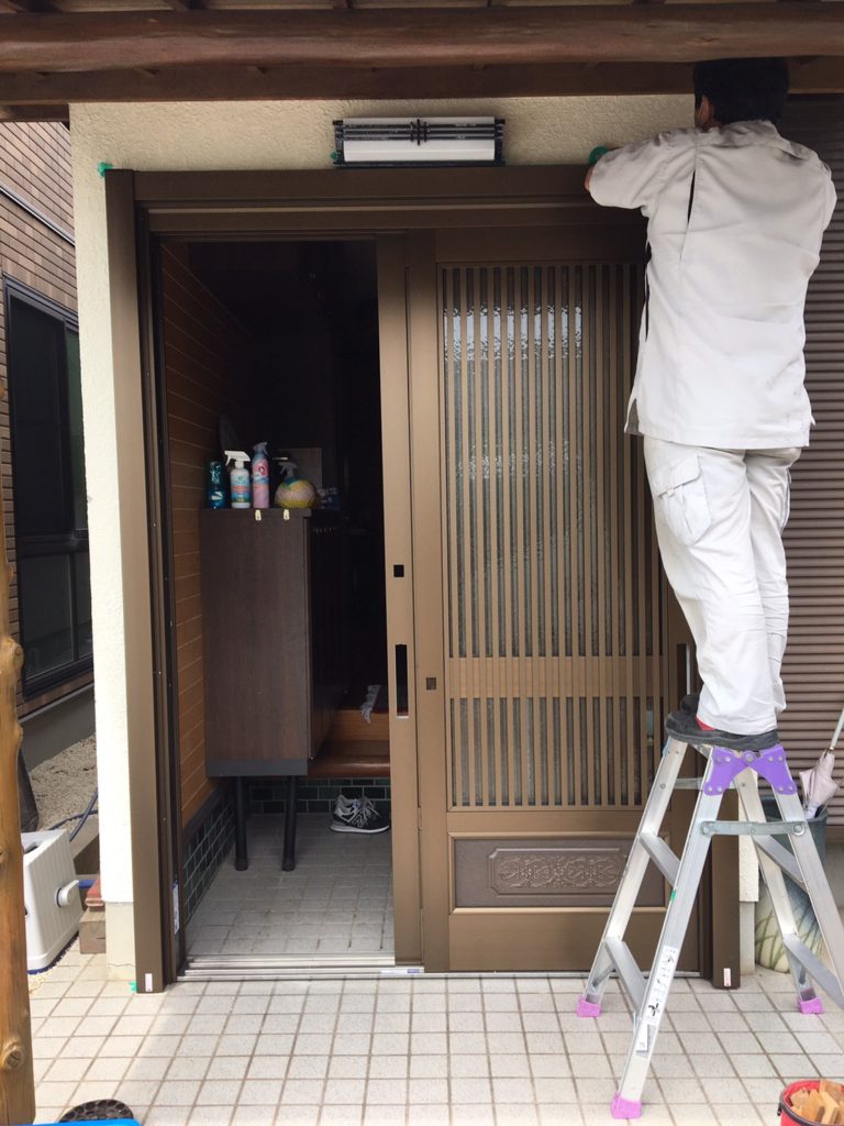 愛知県大府市 戸建住宅 ドア工事専門店 玄関引戸取替工事 LIXILリシェント【ドアファクトリー】