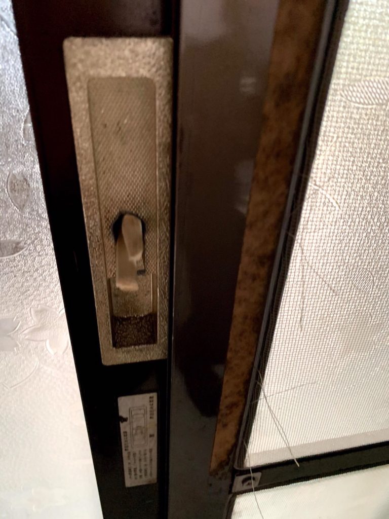 愛知県大府市 戸建住宅 玄関ドア工事店 引戸錠取替工事