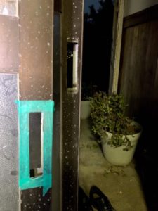 愛知県大府市 戸建住宅 玄関ドア工事店 引戸錠取替工事