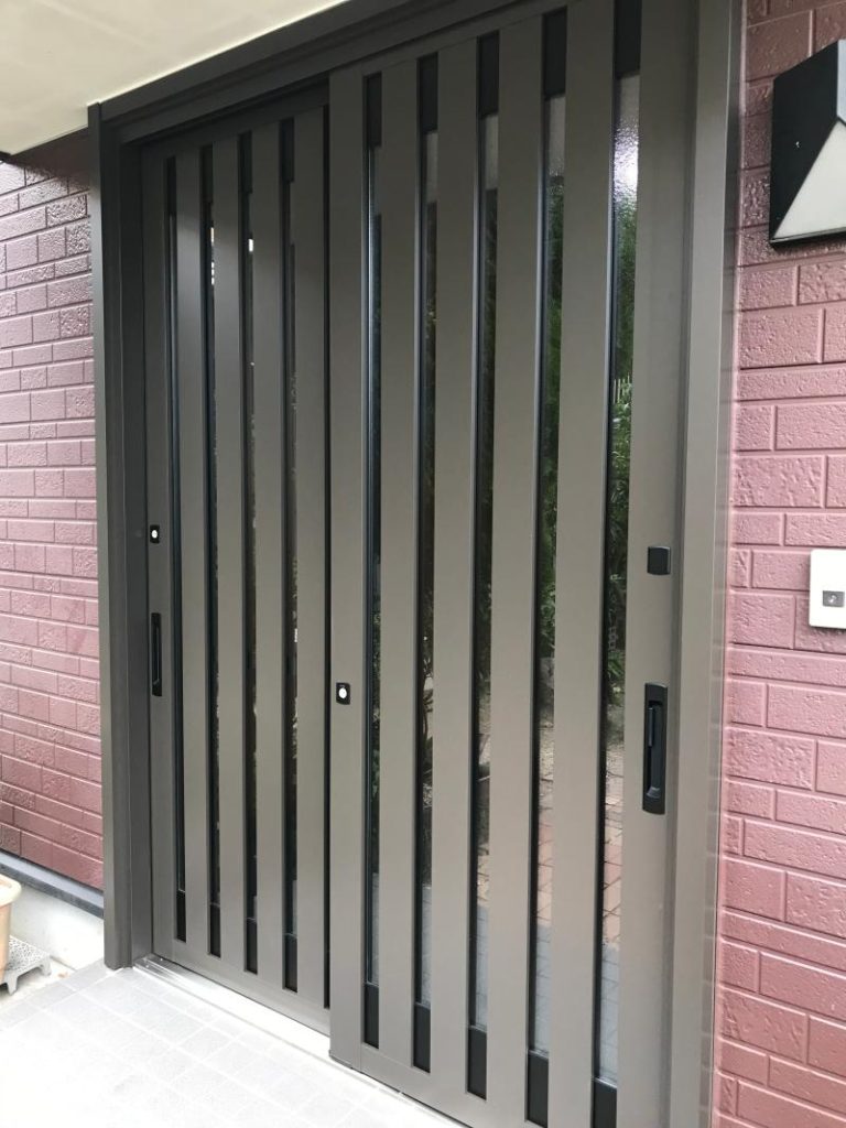 戸建住宅 リシェント玄関引戸工事【ドアファクトリー】