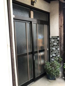 豊明市 戸建住宅 ドア専門店 リクシルリシェント 玄関引戸交換工事【ドアファクトリー】
