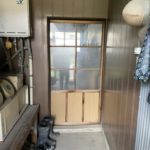 北名古屋市 戸建住宅 YKKAP 勝手口引戸取替工事【ドアファクトリー】