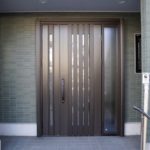 名古屋市北区 YKKドアリモ片袖親子ドア 玄関ドア交換工事【ドアファクトリー】