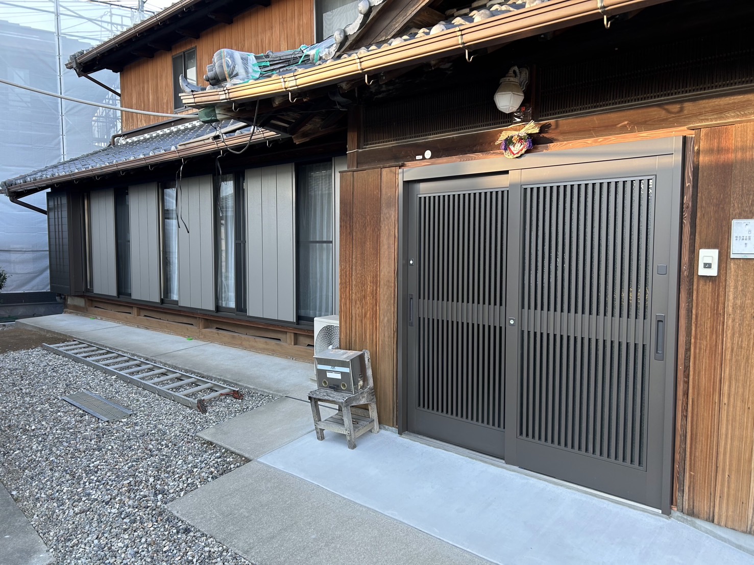 愛知県大府市 玄関引戸リニューアル工事【ドアファクトリー】