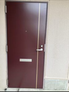 愛知県豊田市 マンション ドア取替工事 LIXIL改装用マンションドアRSⅡ　HM02タイプ【ドアファクトリー】