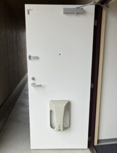 愛知県豊田市 マンション ドア取替工事 LIXIL改装用マンションドアRSⅡ　HM02タイプ【ドアファクトリー】